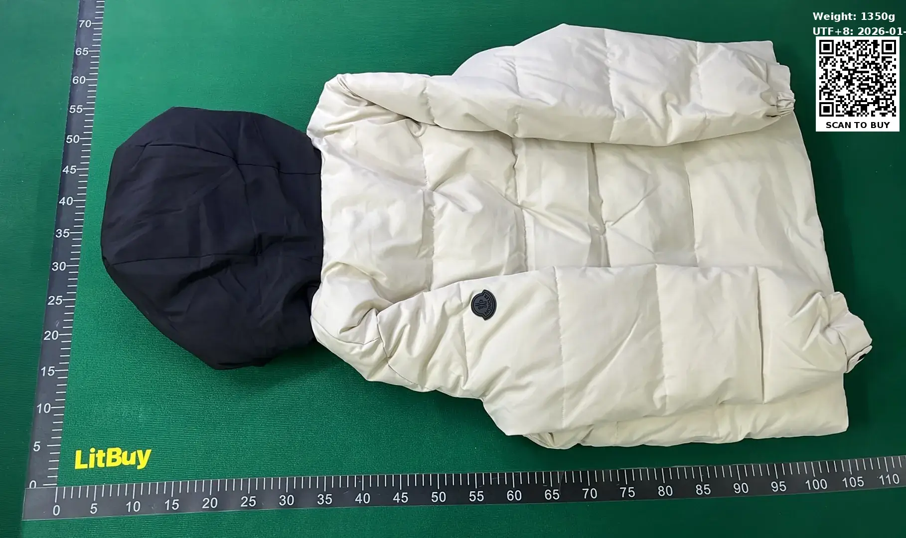Mon Color blocked short down jacket-L  in the Best OopBuy Spreadsheet QC photos