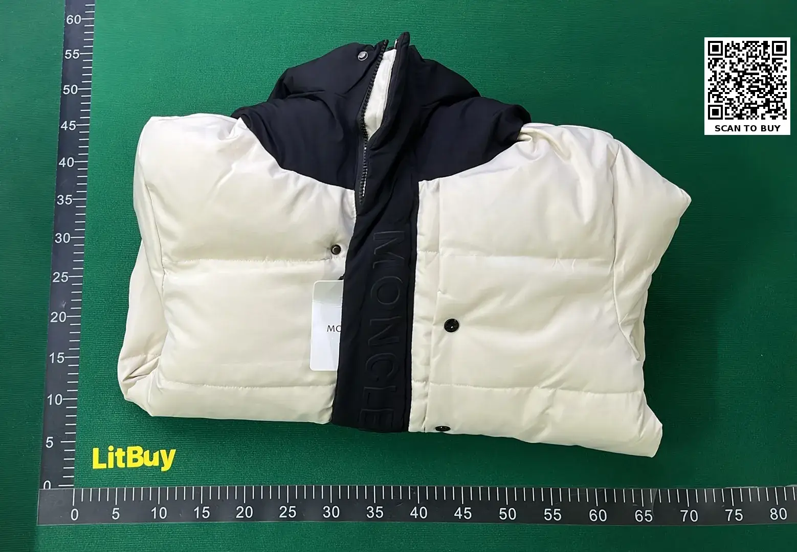 Mon Color blocked short down jacket-L  in the Best OopBuy Spreadsheet QC photos