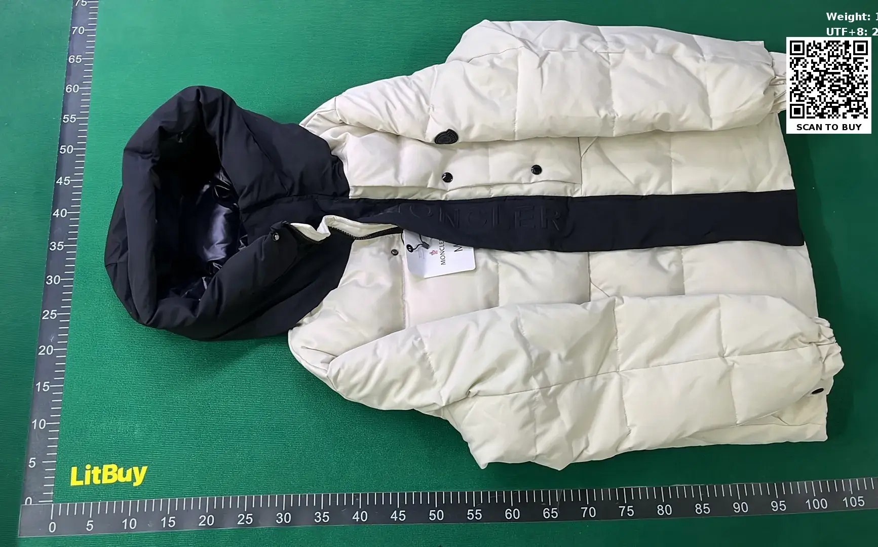 Mon Color blocked short down jacket-L  in the Best OopBuy Spreadsheet QC photos