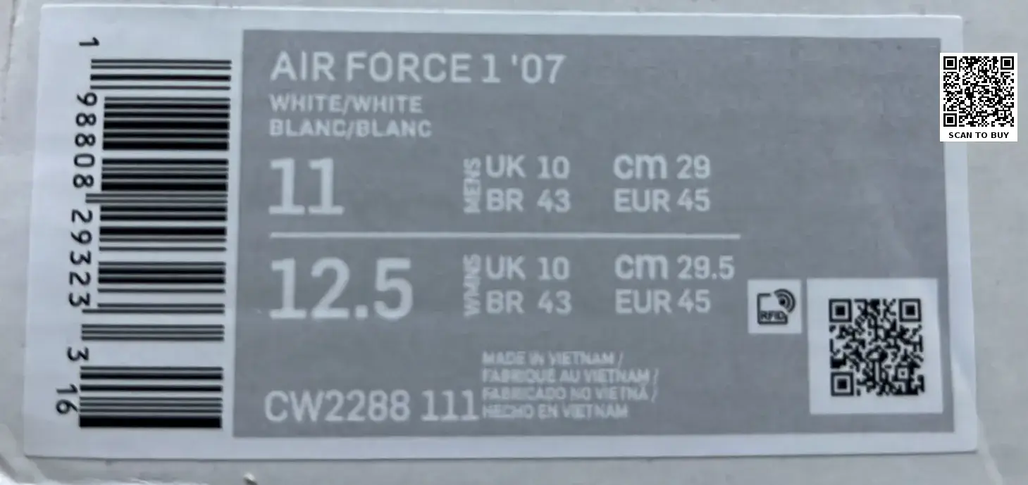 Nike Air Force 1 (20+)  in the Best OopBuy Spreadsheet QC photos