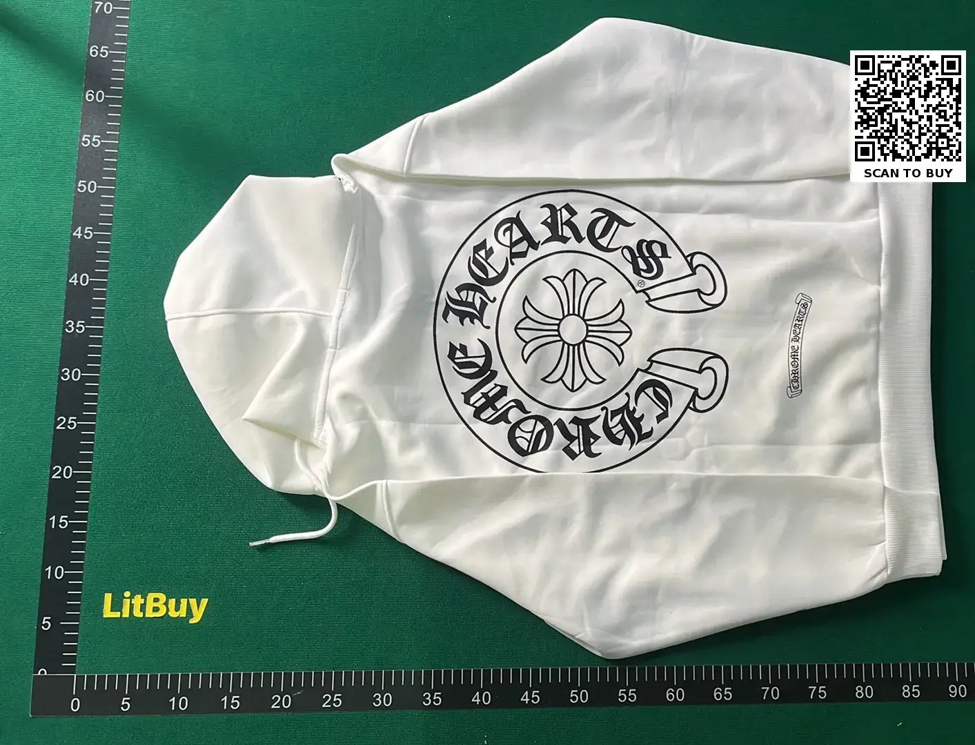 1:1 Batch ChroHearts hoodie  in the Best OopBuy Spreadsheet QC photos