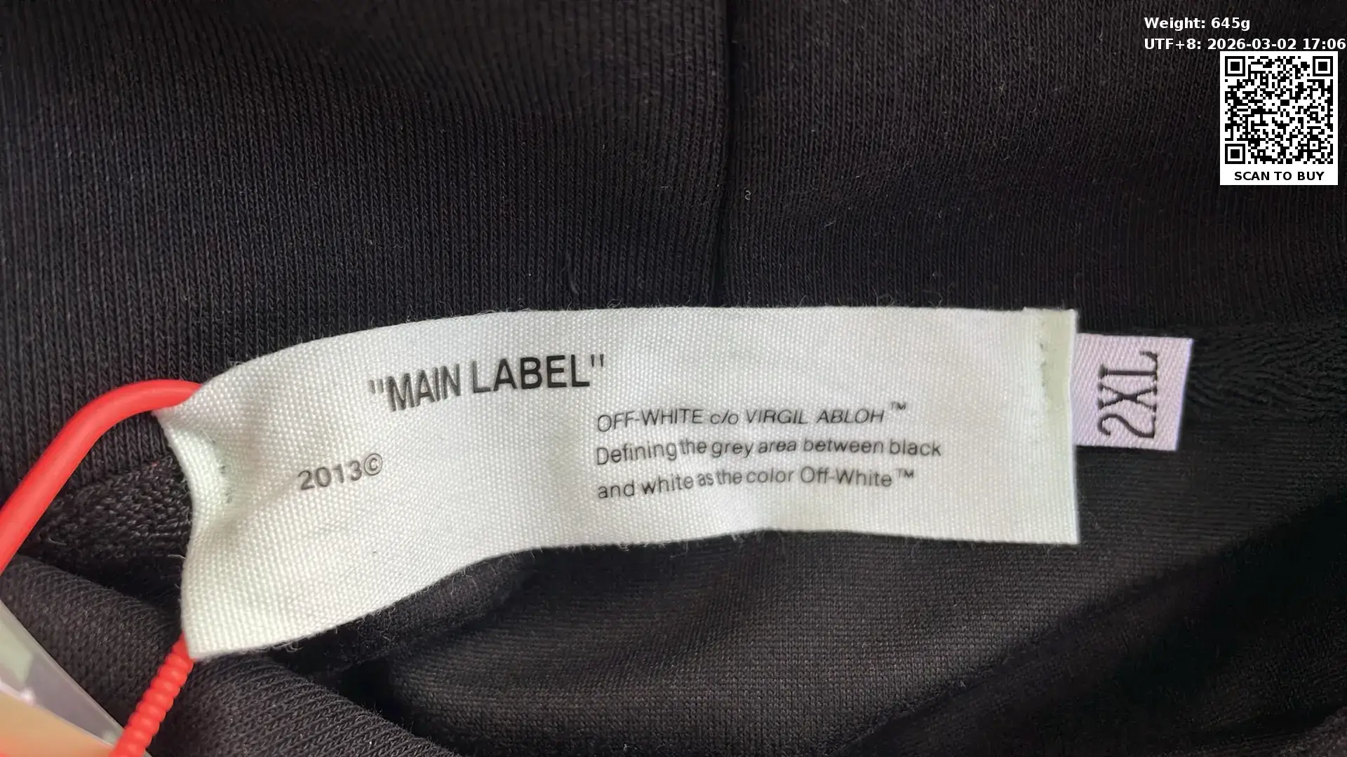 Off-White Hoodie （5+）  in the Best OopBuy Spreadsheet QC photos