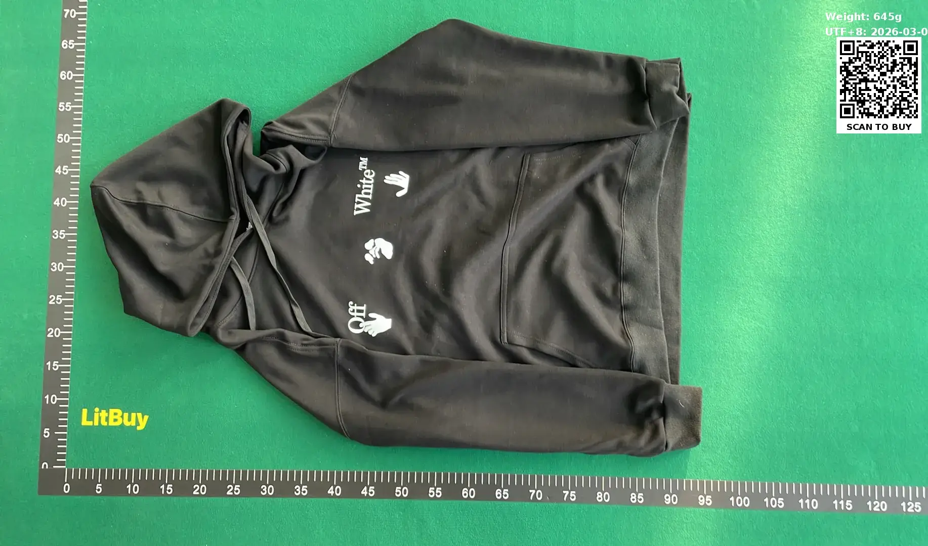 Off-White Hoodie （5+）  in the Best OopBuy Spreadsheet QC photos