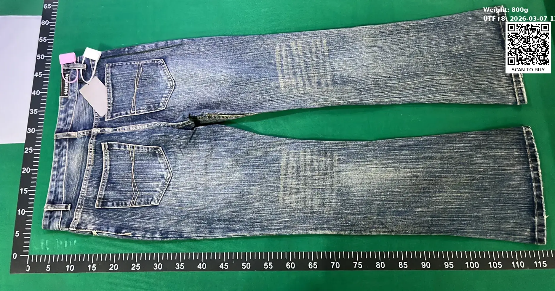 B*l*n***g* flared jeans  in the Best OopBuy Spreadsheet QC photos