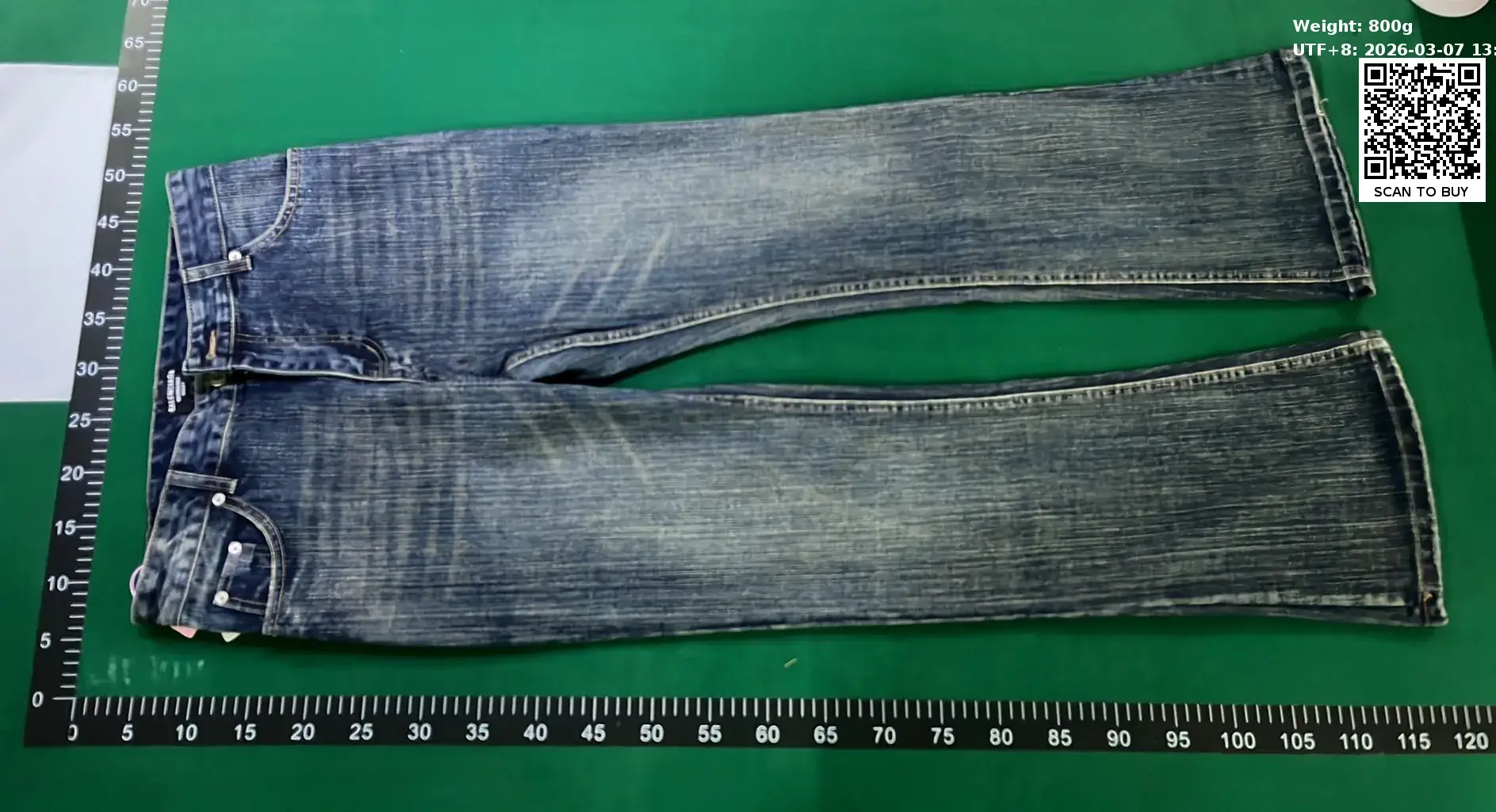 B*l*n***g* flared jeans  in the Best OopBuy Spreadsheet QC photos