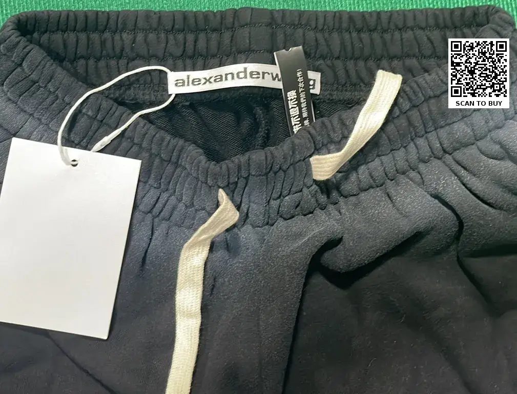 Alexander Wang/King Wash Letter Printed Ribbon Pants  in the Best OopBuy Spreadsheet QC photos