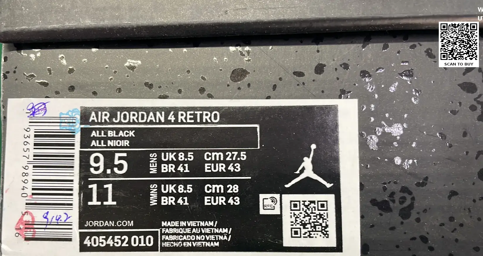  🔥1:1 batch Air Jordan 4 black cat brick by brick retro 4C shoes((34 Color) – QC photos preview | CnFans  | 7583199302