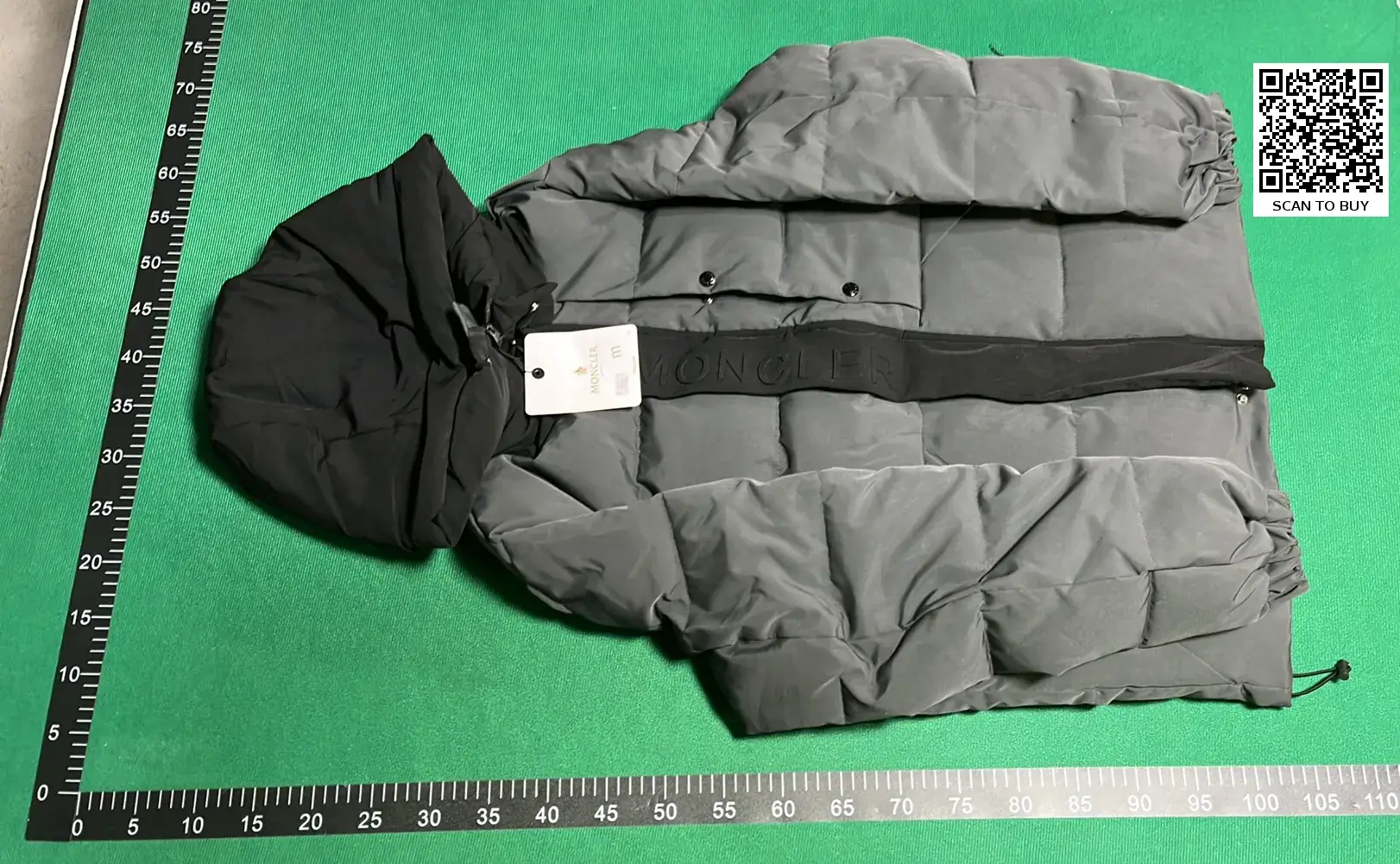 Mon Color blocked short down jacket-L  in the Best OopBuy Spreadsheet QC photos