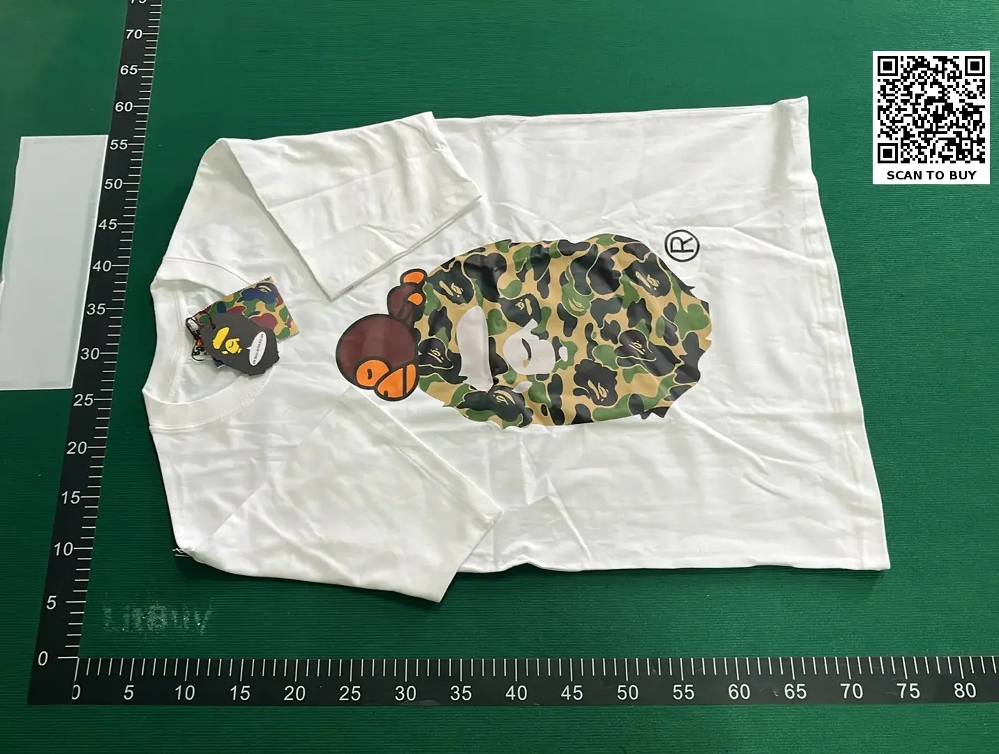 1:1 Batch BAPEE T-shirt  in the Best OopBuy Spreadsheet QC photos