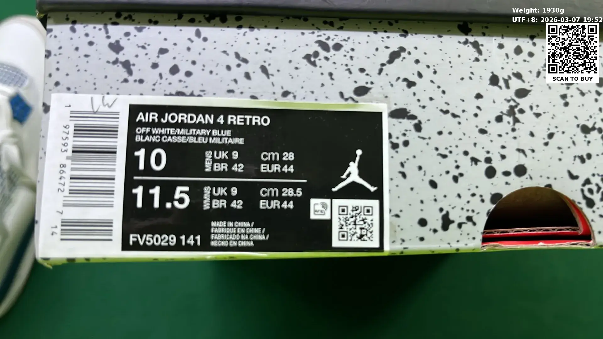 🔥1:1 batch Jordan Air Jordan 4  in the Best OopBuy Spreadsheet QC photos