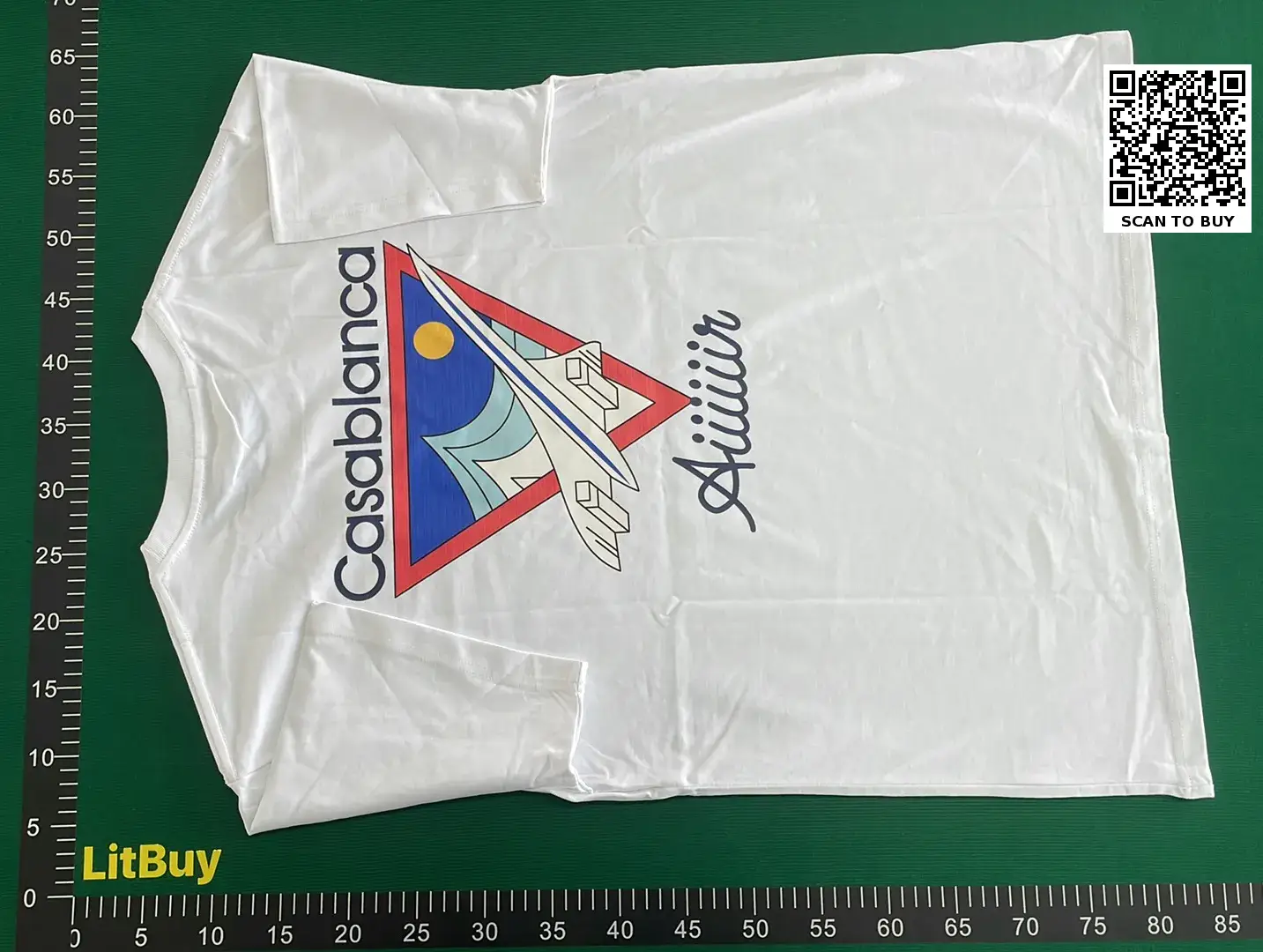 2023现货专供Casablanca 卡萨布兰卡双纱纯棉男女T恤嘻哈休闲短袖  in the Best OopBuy Spreadsheet QC photos