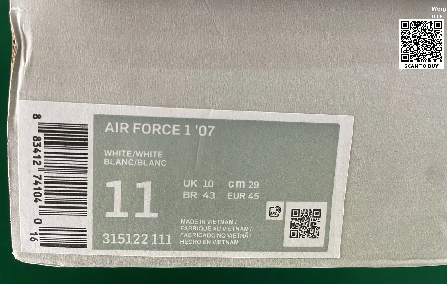 Nike Air Force 1 (20+)  in the Best OopBuy Spreadsheet QC photos