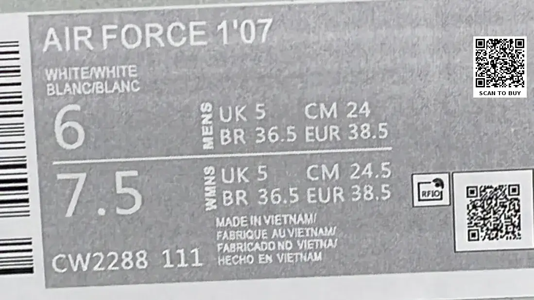 Nike Air Force 1 (20+)  in the Best OopBuy Spreadsheet QC photos