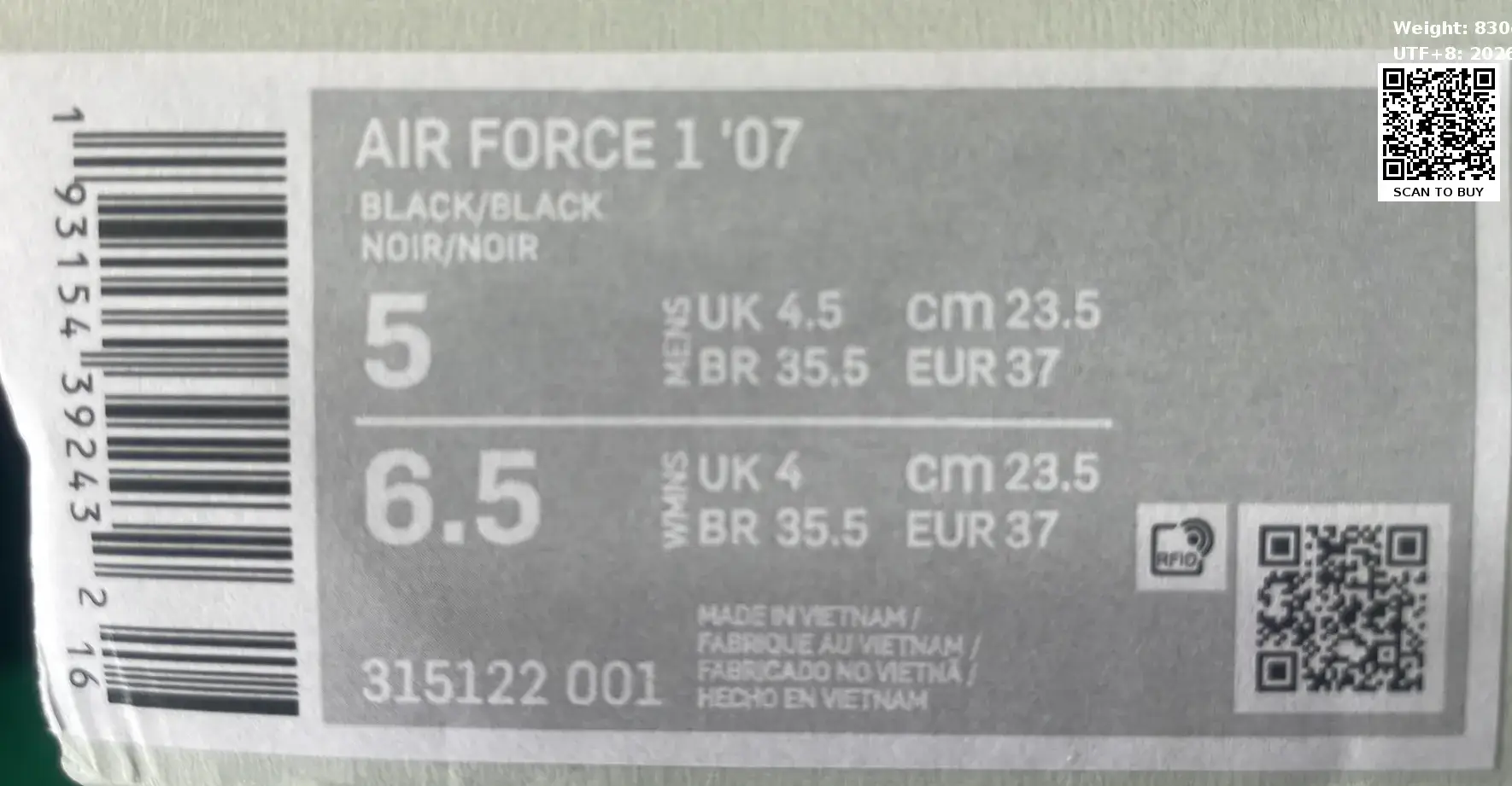 Nk Air Force Top Source Classic Replica 1 ; 1 Restoration Original box ALL-time low(非质量问题不退不换）  in the Best OopBuy Spreadsheet QC photos