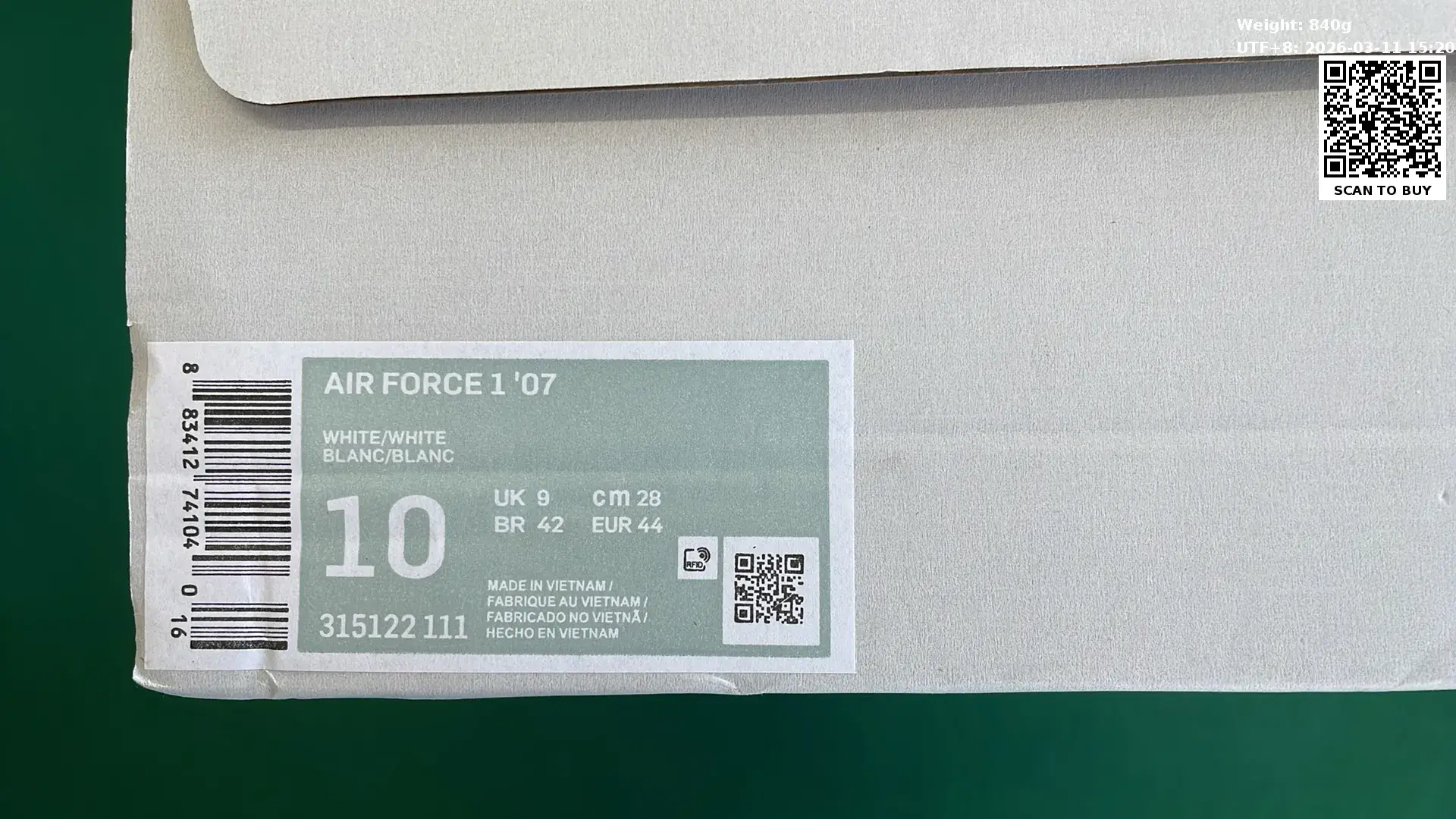 Nike Air Force 1 (20+)  in the Best OopBuy Spreadsheet QC photos