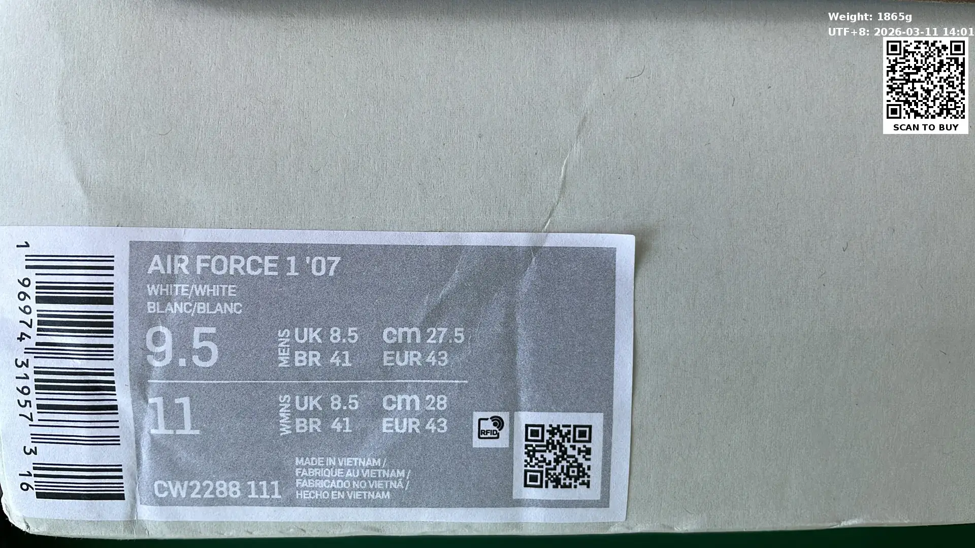 Nike Air Force 1 （20+）  in the Best OopBuy Spreadsheet QC photos
