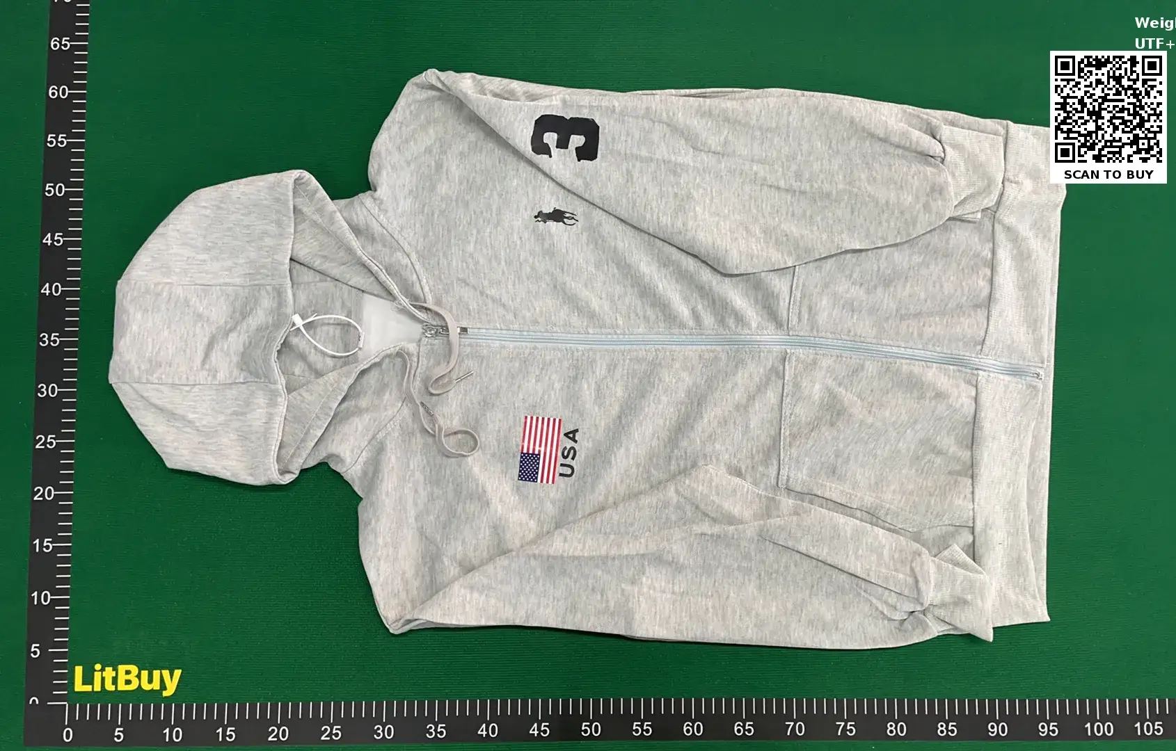 3D Print Zip-Up Sweatshirt  in the Best OopBuy Spreadsheet QC photos