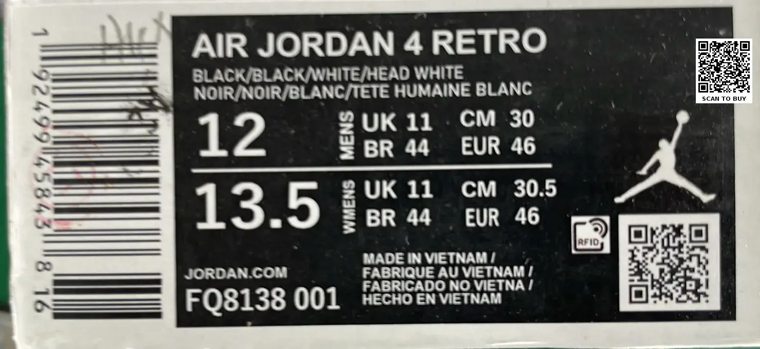 🔥1:1 batch Jordan Air Jordan 4 Retro"Bred Reimagined"  in the Best OopBuy Spreadsheet QC photos