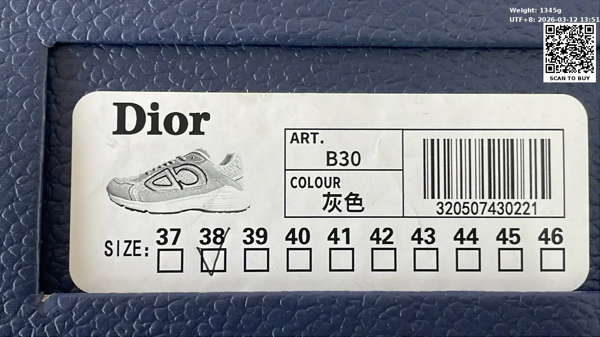 Dior B30 （10+）  in the Best OopBuy Spreadsheet QC photos