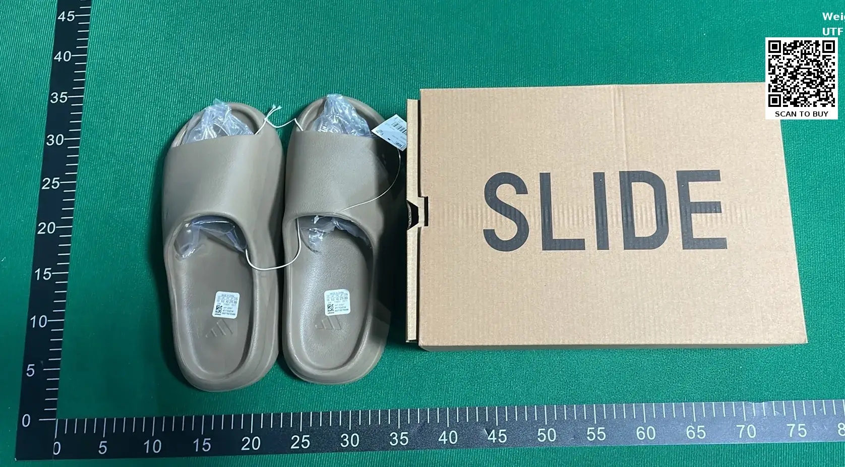 Adidas Originals Yeezy Slide (10+)  in the Best OopBuy Spreadsheet QC photos