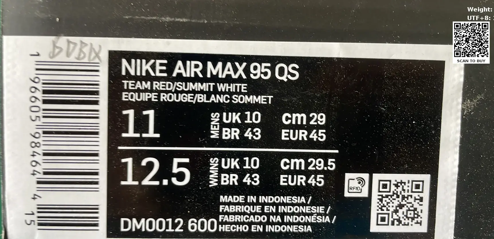 🔥1:1 batch Nike Air Max 95  in the Best OopBuy Spreadsheet QC photos
