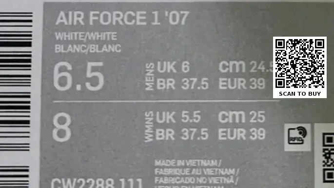 Nike Air Force 1 (20+)  in the Best OopBuy Spreadsheet QC photos