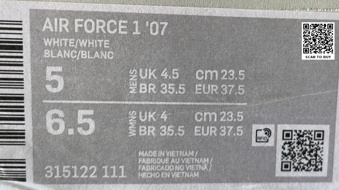 Nike Air Force 1 (20+)  in the Best OopBuy Spreadsheet QC photos