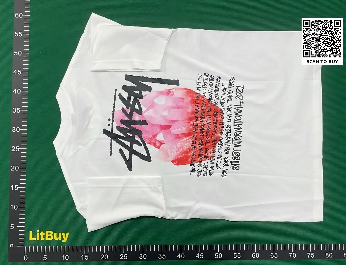 Stussy T-shirt  in the Best OopBuy Spreadsheet QC photos