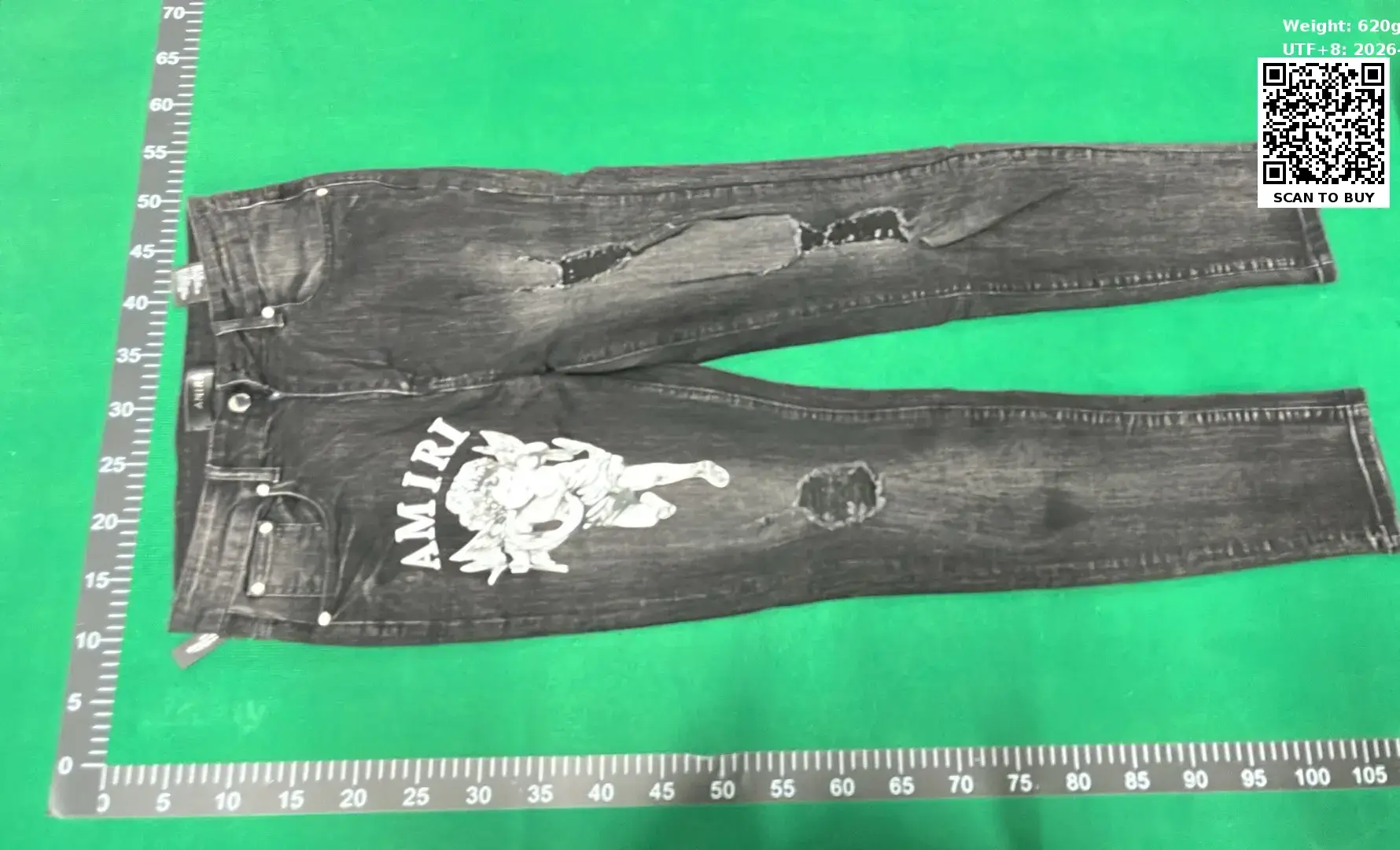 High quality jeans AM-C48  in the Best OopBuy Spreadsheet QC photos
