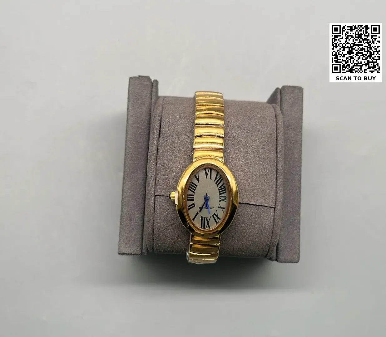  Cartier new quartz ladies watch small gold bracelet bathtub oval diamond Roman elegant – QC photos preview | CnFans  | 7528724174