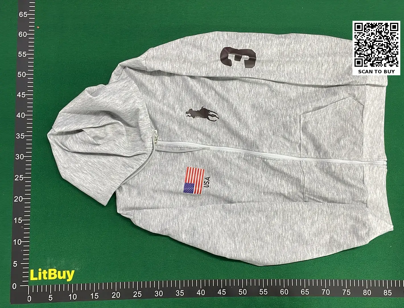 3D Print Zip-Up Sweatshirt  in the Best OopBuy Spreadsheet QC photos