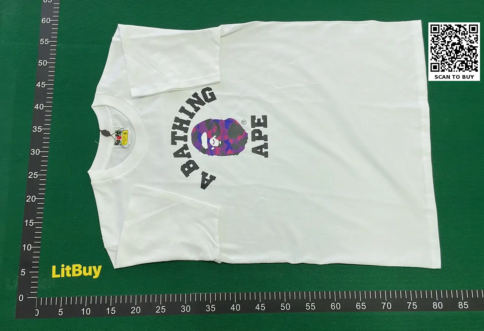 1:1 Batch BAPEE T-shirt  in the Best OopBuy Spreadsheet QC photos