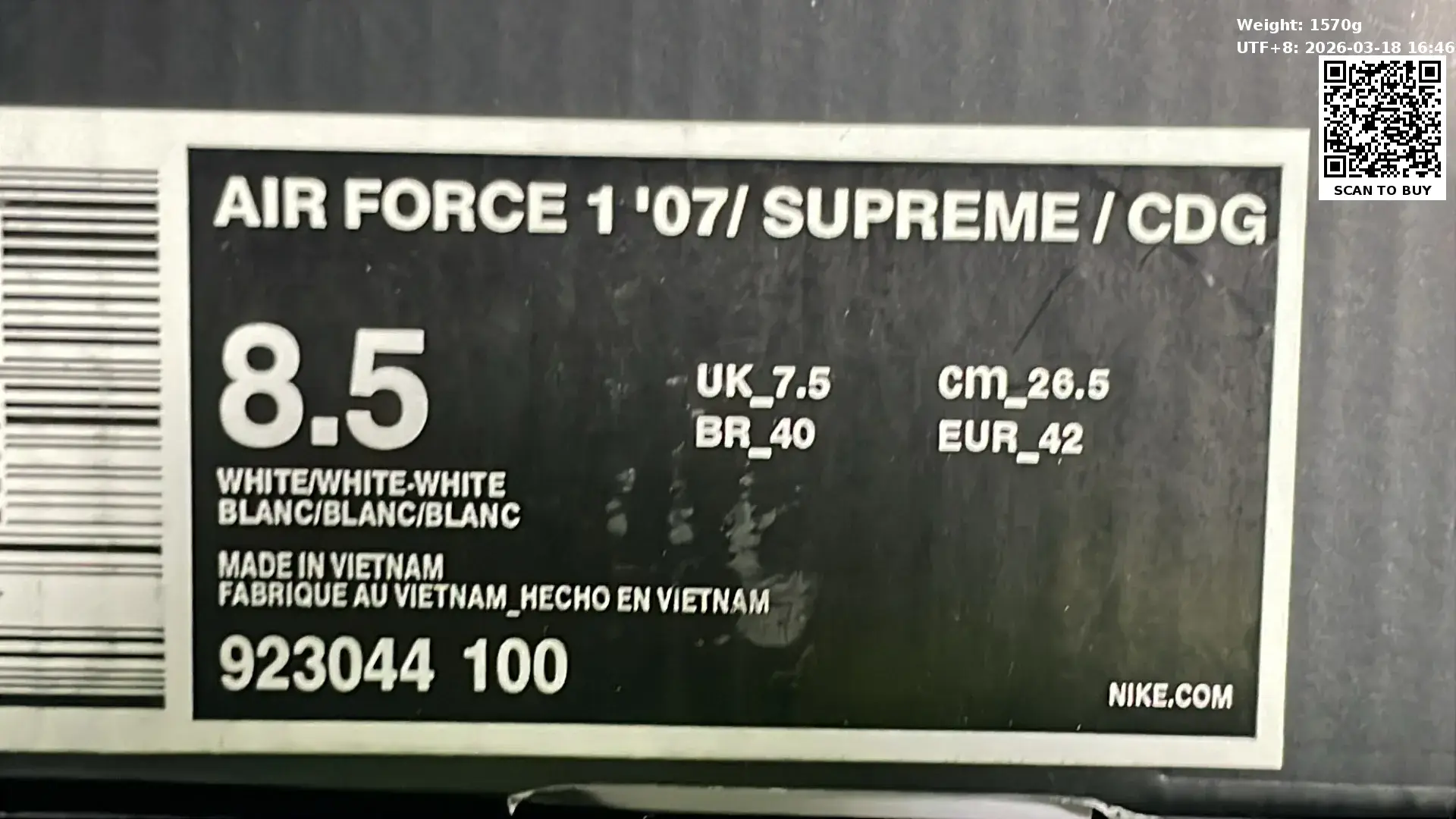  🔥1:1 batch Nike Air Force x Supreme x CDG – QC photos preview | CnFans  | 7461379898