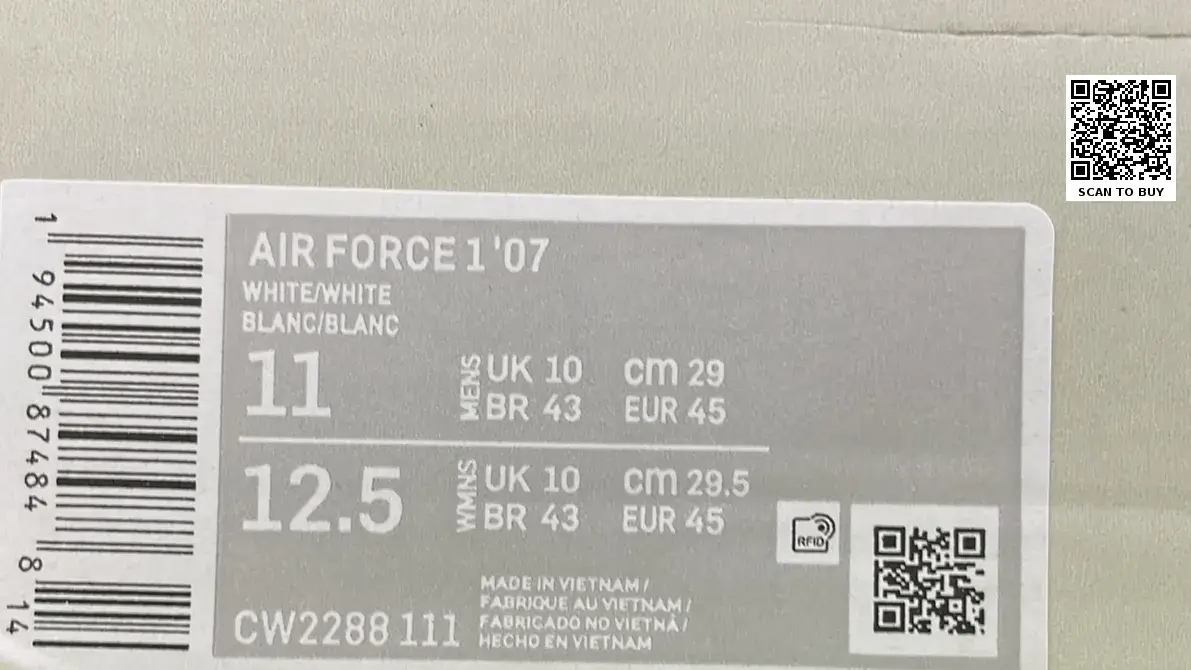  🔥1:1 batch Nike Air Force 1 White Low Top Sneakers – QC photos preview | CnFans  | 7480911811