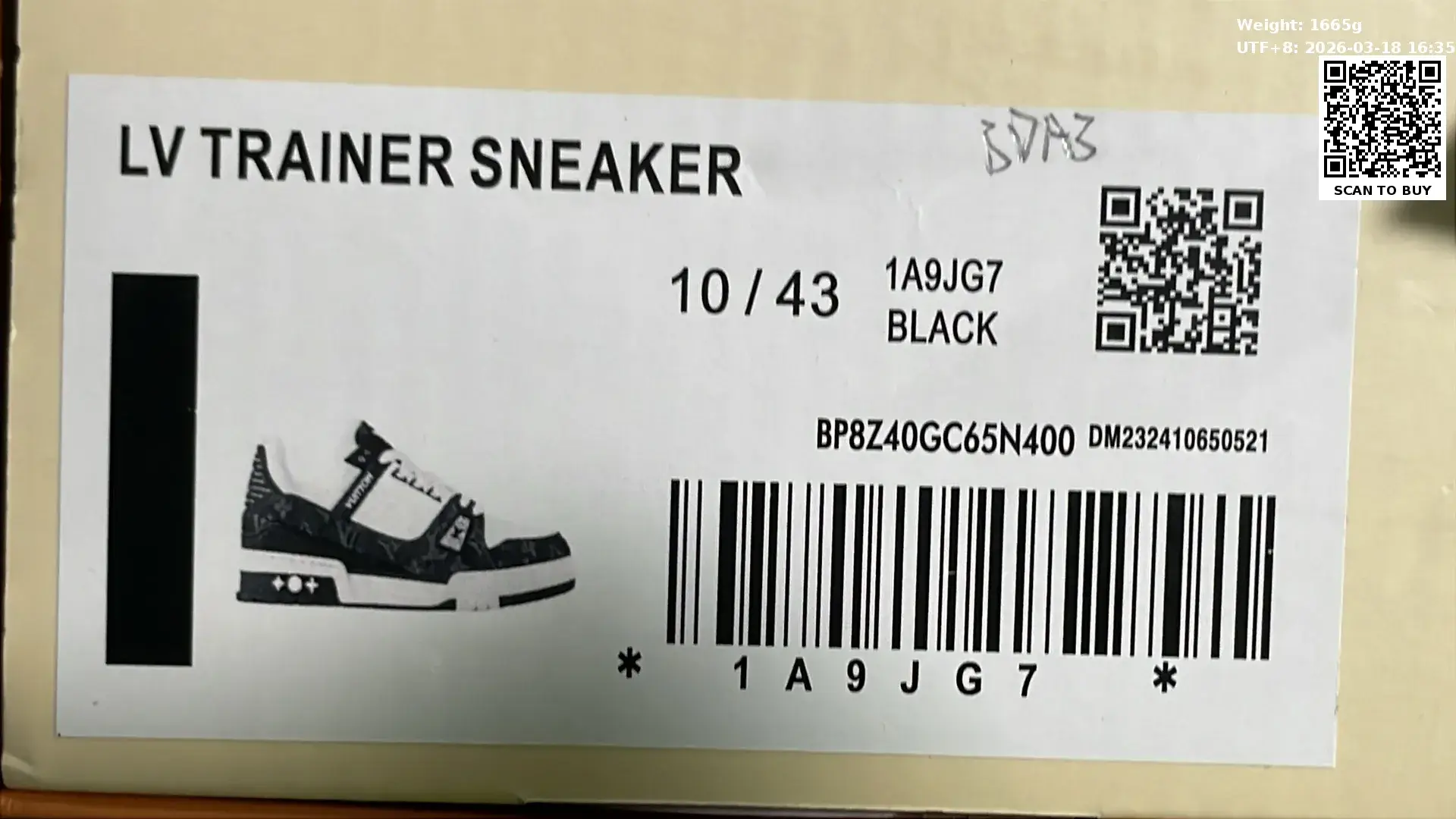 B3D 系带平底低帮板鞋-L  in the Best OopBuy Spreadsheet QC photos