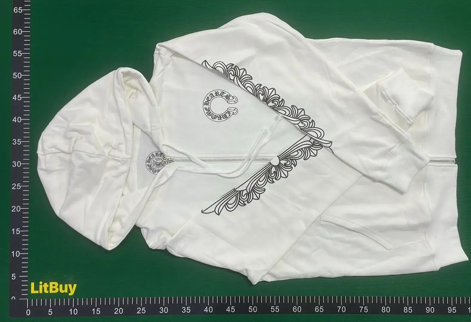 1:1 Batch ChroHearts hoodie  in the Best OopBuy Spreadsheet QC photos