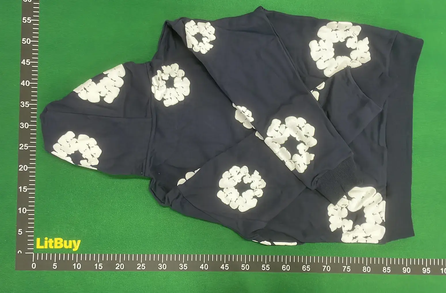  Kapok Foam Flower Set High Street Loose Hoodie and Sweatpants – QC photos preview | CnFans  | 7530107958
