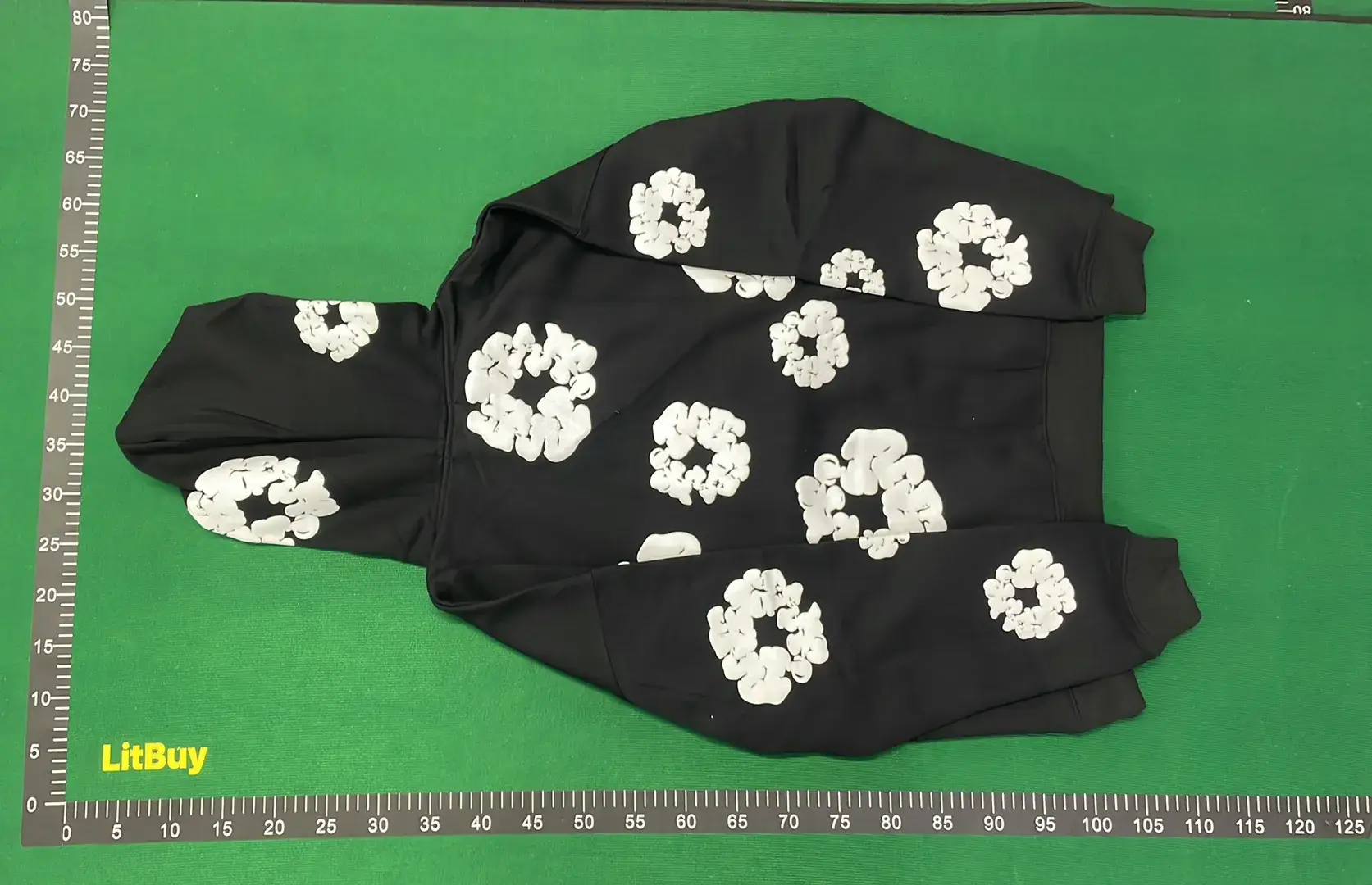 1:1 Batch Kapok Foam Flower Set High Street Loose Hoodie and Sweatpants-P4M  in the Best OopBuy Spreadsheet QC photos