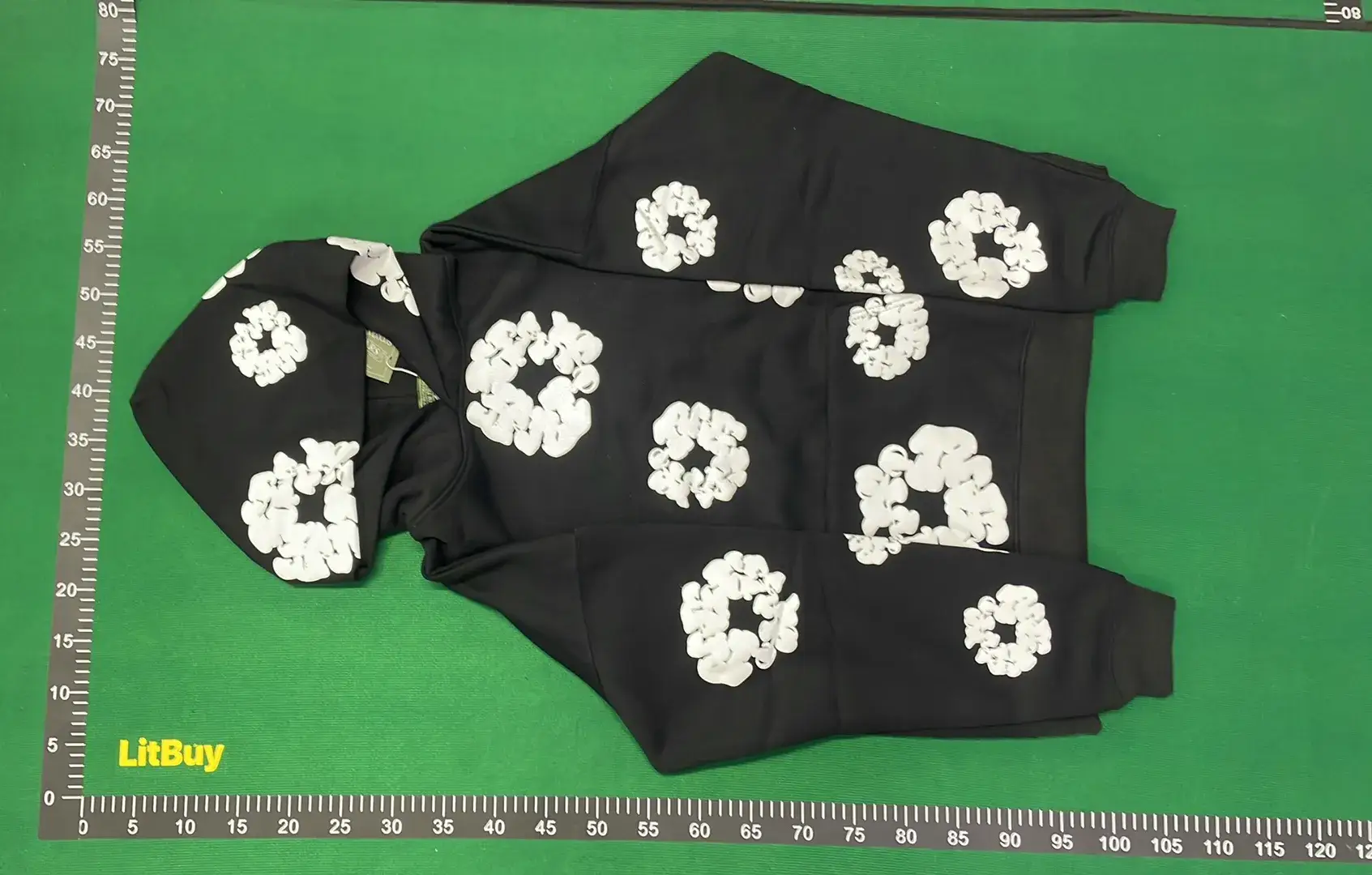 1:1 Batch Kapok Foam Flower Set High Street Loose Hoodie and Sweatpants-P4M  in the Best OopBuy Spreadsheet QC photos