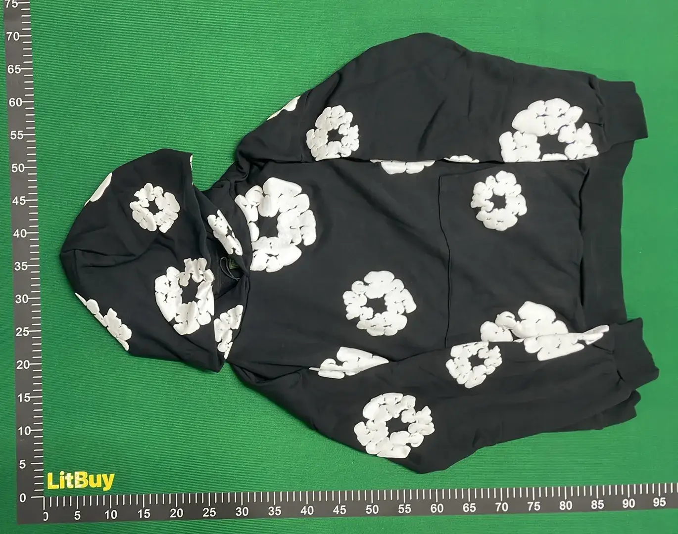 1:1 Batch Kapok Foam Flower Set High Street Loose Hoodie and Sweatpants-P4M  in the Best OopBuy Spreadsheet QC photos