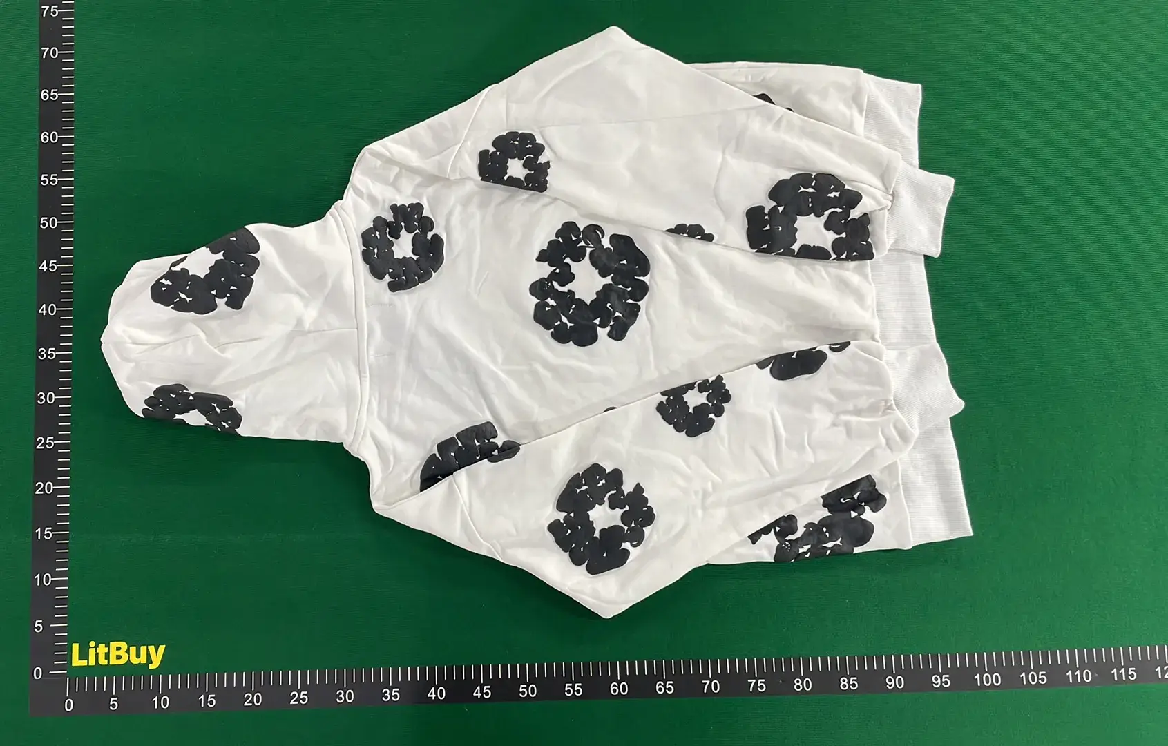 1:1 Batch Kapok Foam Flower Set High Street Loose Hoodie and Sweatpants-P4M  in the Best OopBuy Spreadsheet QC photos