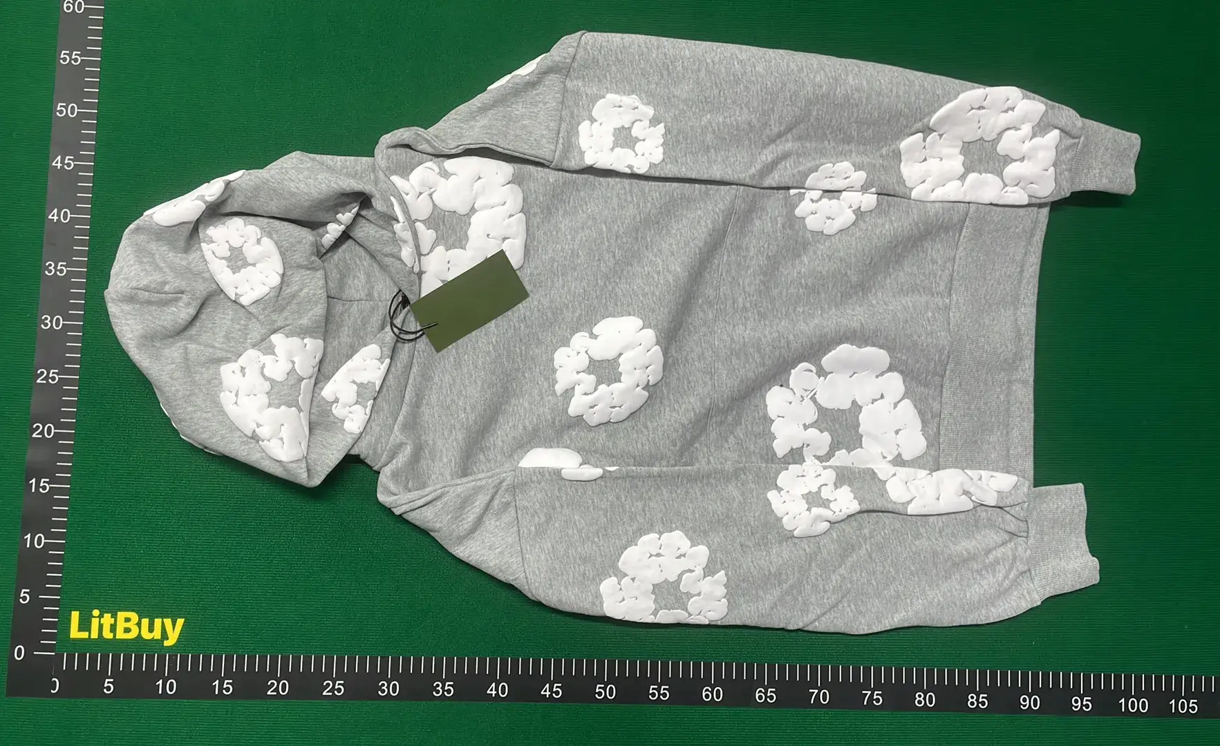 1:1 Batch Kapok Foam Flower Set High Street Loose Hoodie and Sweatpants-P4M  in the Best OopBuy Spreadsheet QC photos