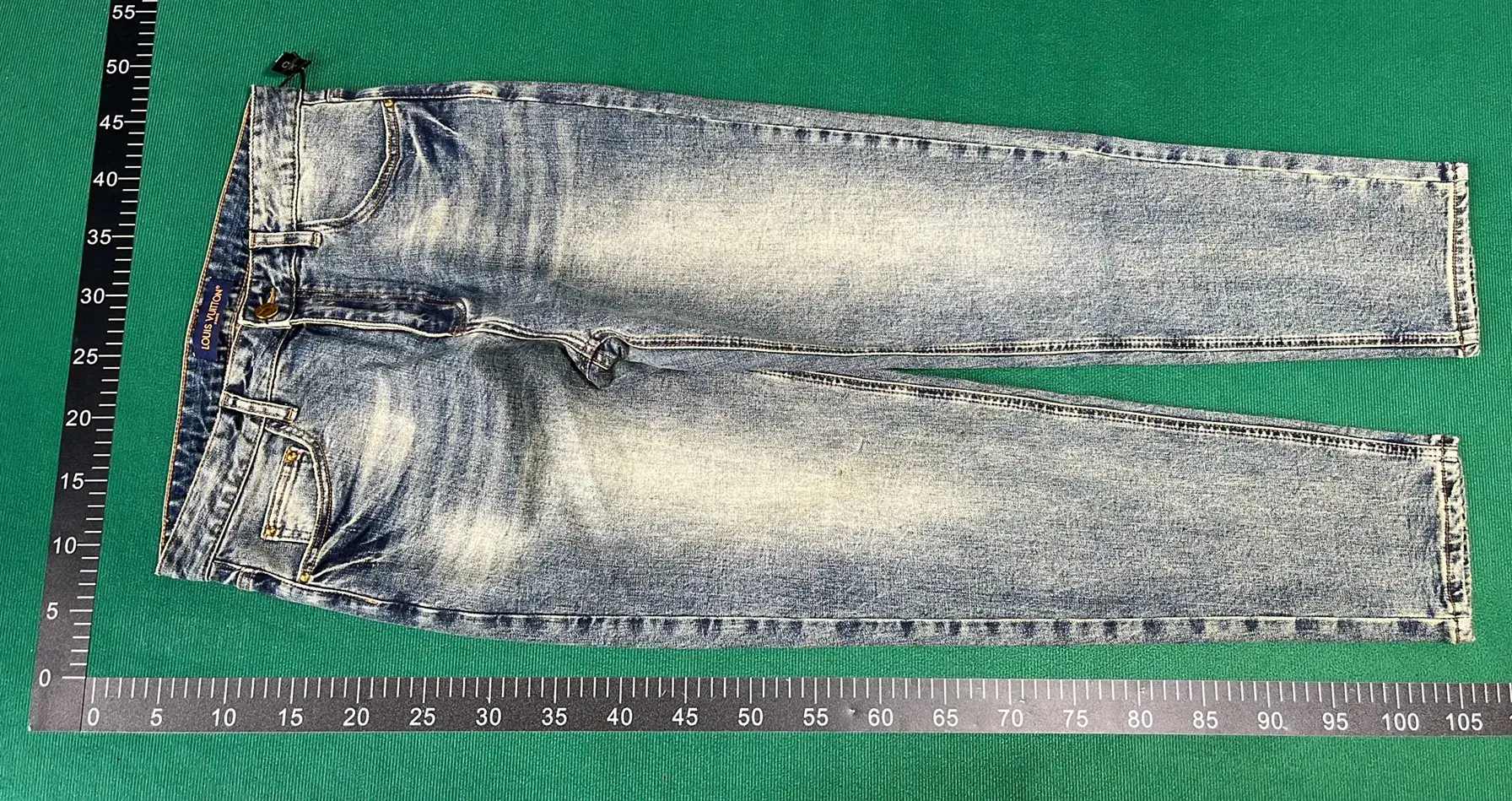 Louis Vuitton Embossed denim trousers  in the Best OopBuy Spreadsheet QC photos