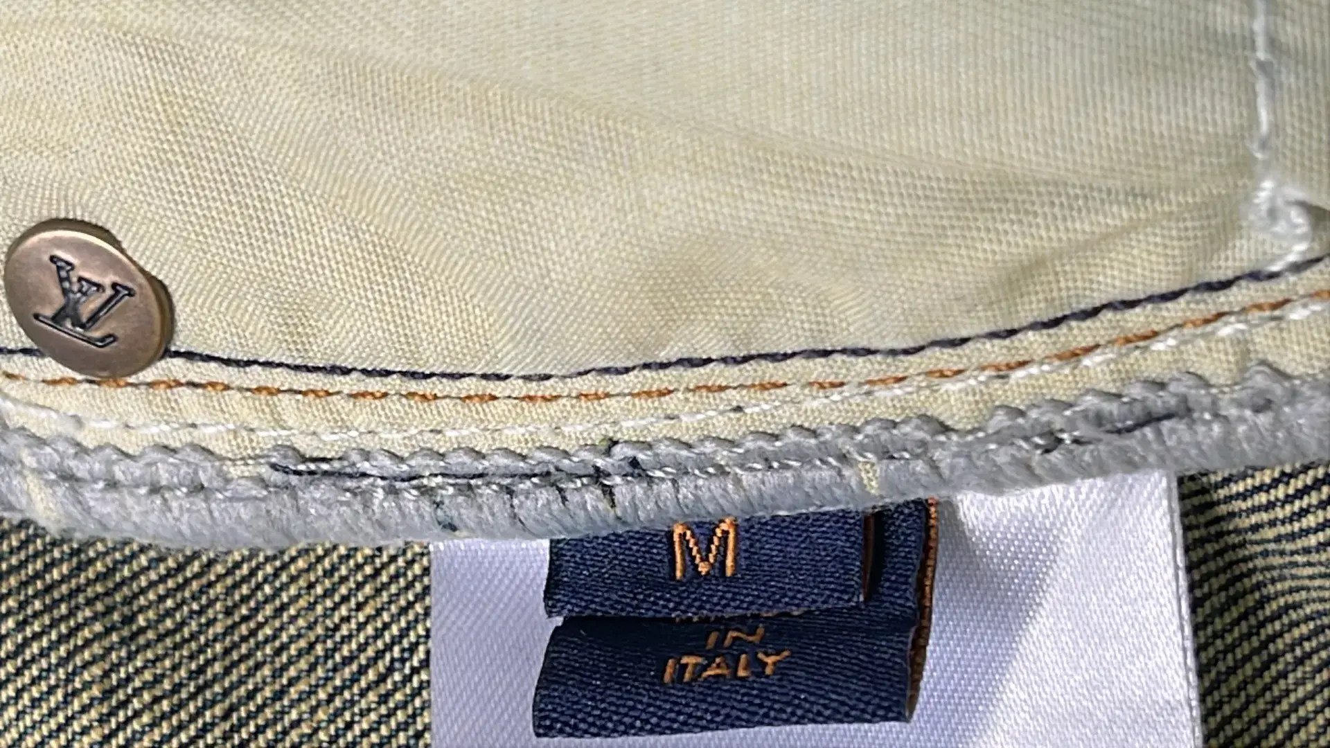 Louis Vuitton Embossed denim trousers  in the Best OopBuy Spreadsheet QC photos