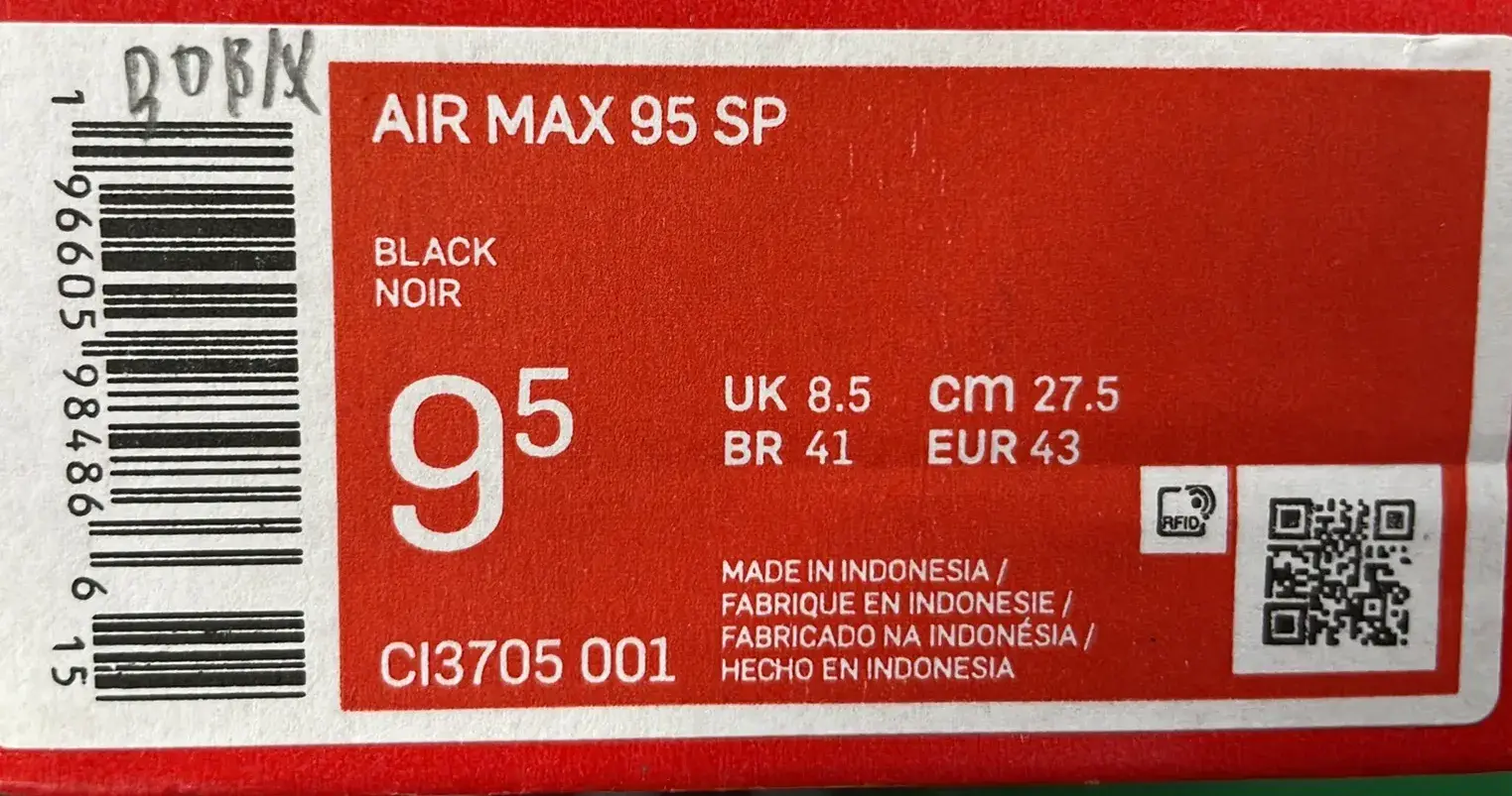 🔥1:1 batch Nike Air Max 95  in the Best OopBuy Spreadsheet QC photos
