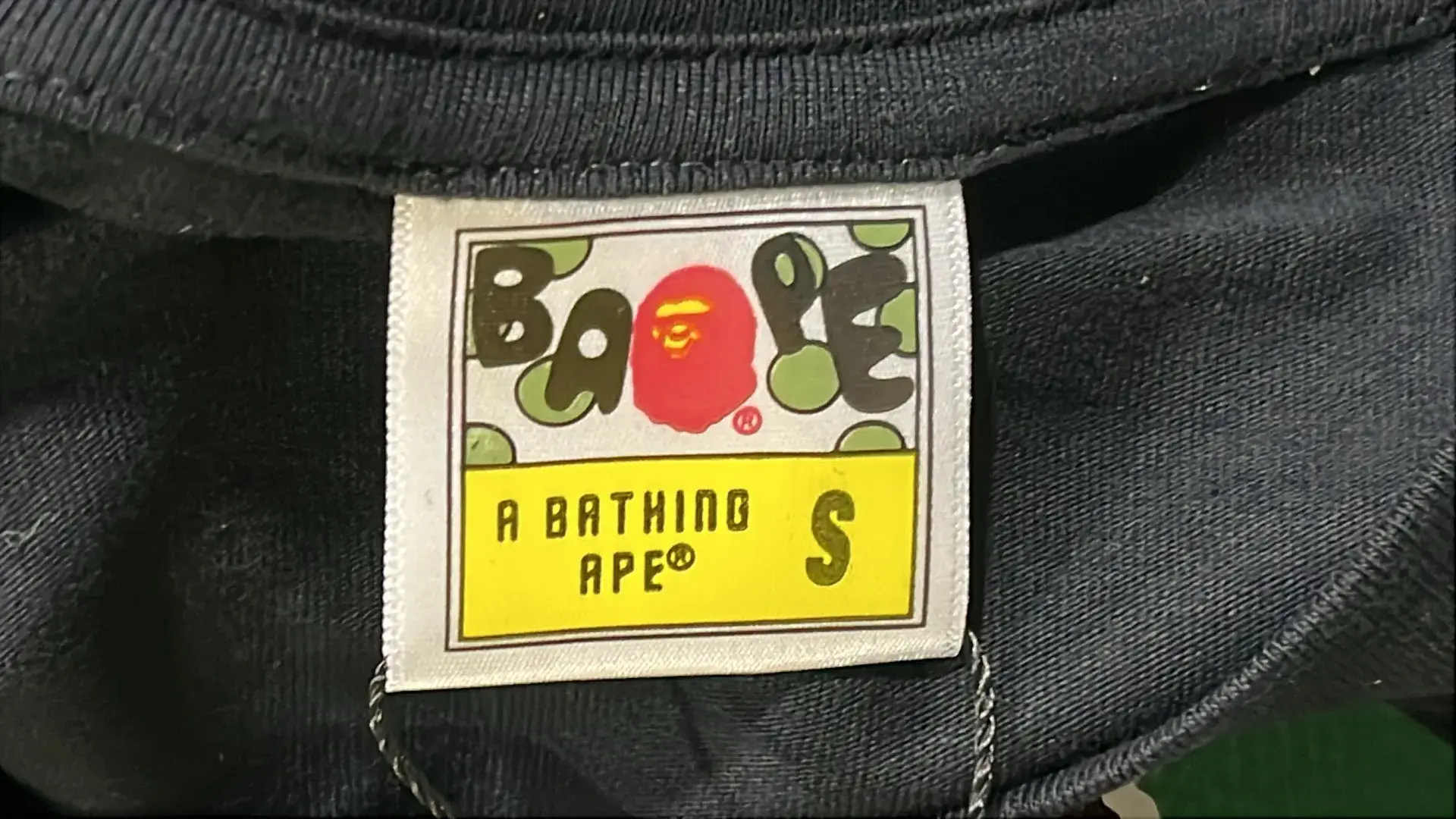  🔥BAPE跨境外贸短袖十字架小猴子梵文印花潮宽松纯棉圆领男女T恤 – QC photos preview | CnFans  | 7520041075