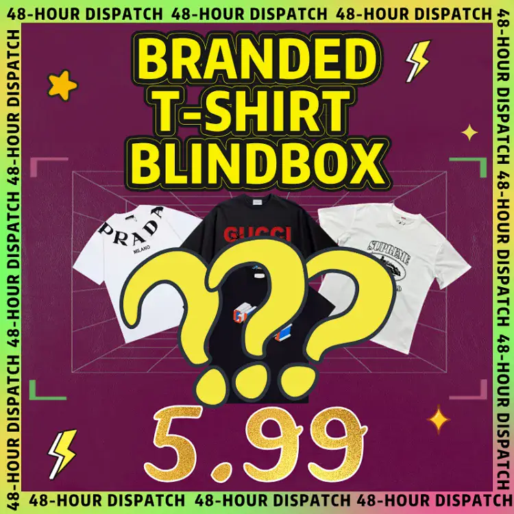 1:1 Batch Branded T-Shirt Blindbox (200+Styles)