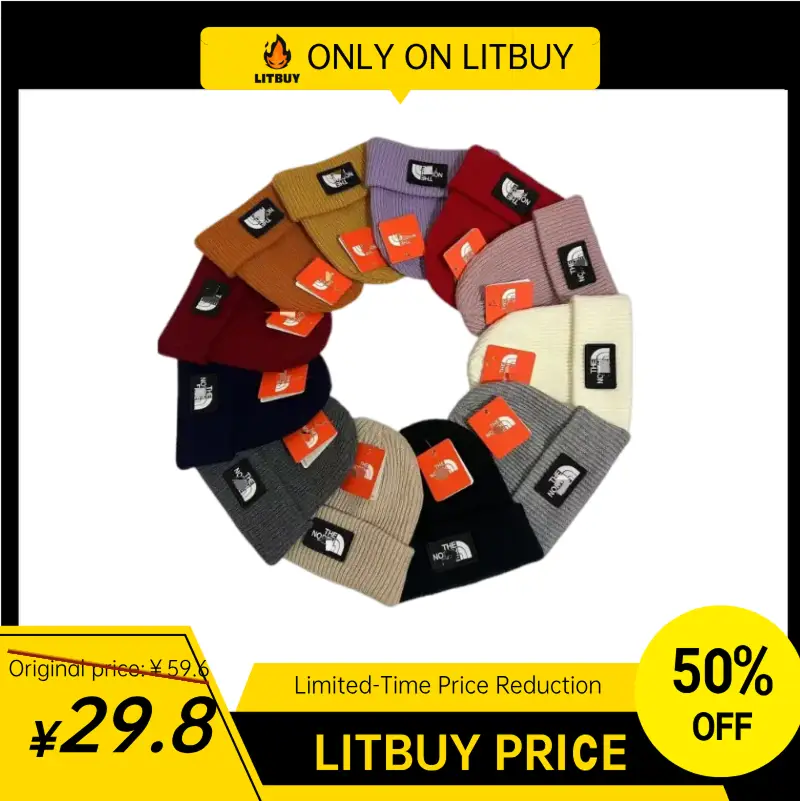 冬季跨境欧美简约百搭针织帽字母刺绣保暖毛线帽户外防寒套头帽男-MLMLSPTS0606--L