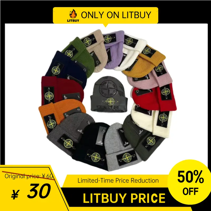 冬季新款重工刺绣保暖毛线帽男女同款欧美潮针织帽户外防寒套头帽-MLMLSPTS0606-L