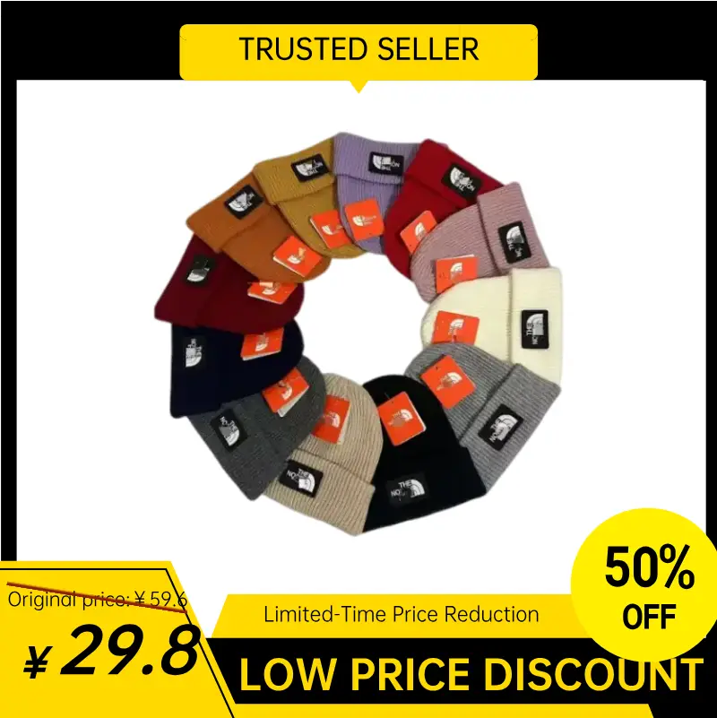 冬季跨境欧美简约百搭针织帽字母刺绣保暖毛线帽户外防寒套头帽男-MLMLSPTS0606--L